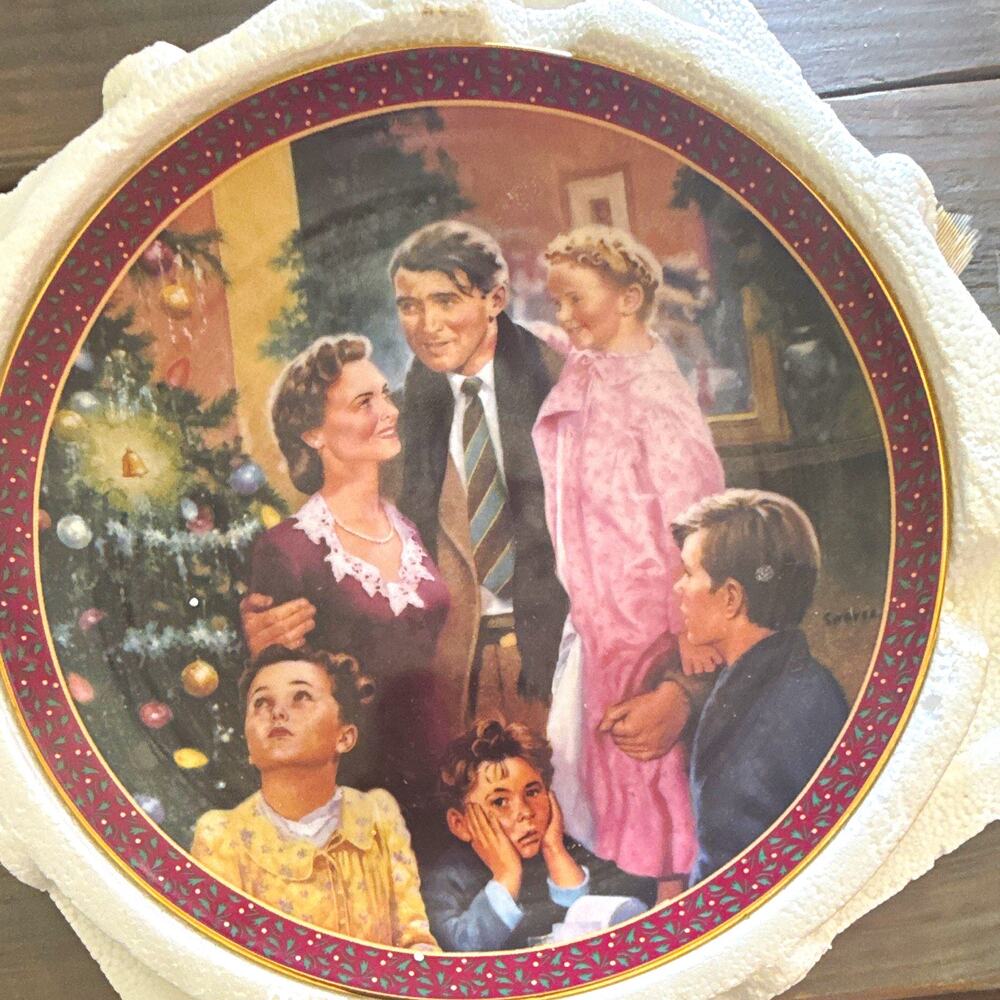 Vintage 1995 Bradford Exchange It’s A Wonderful Life “An Angel Gets His Wings”